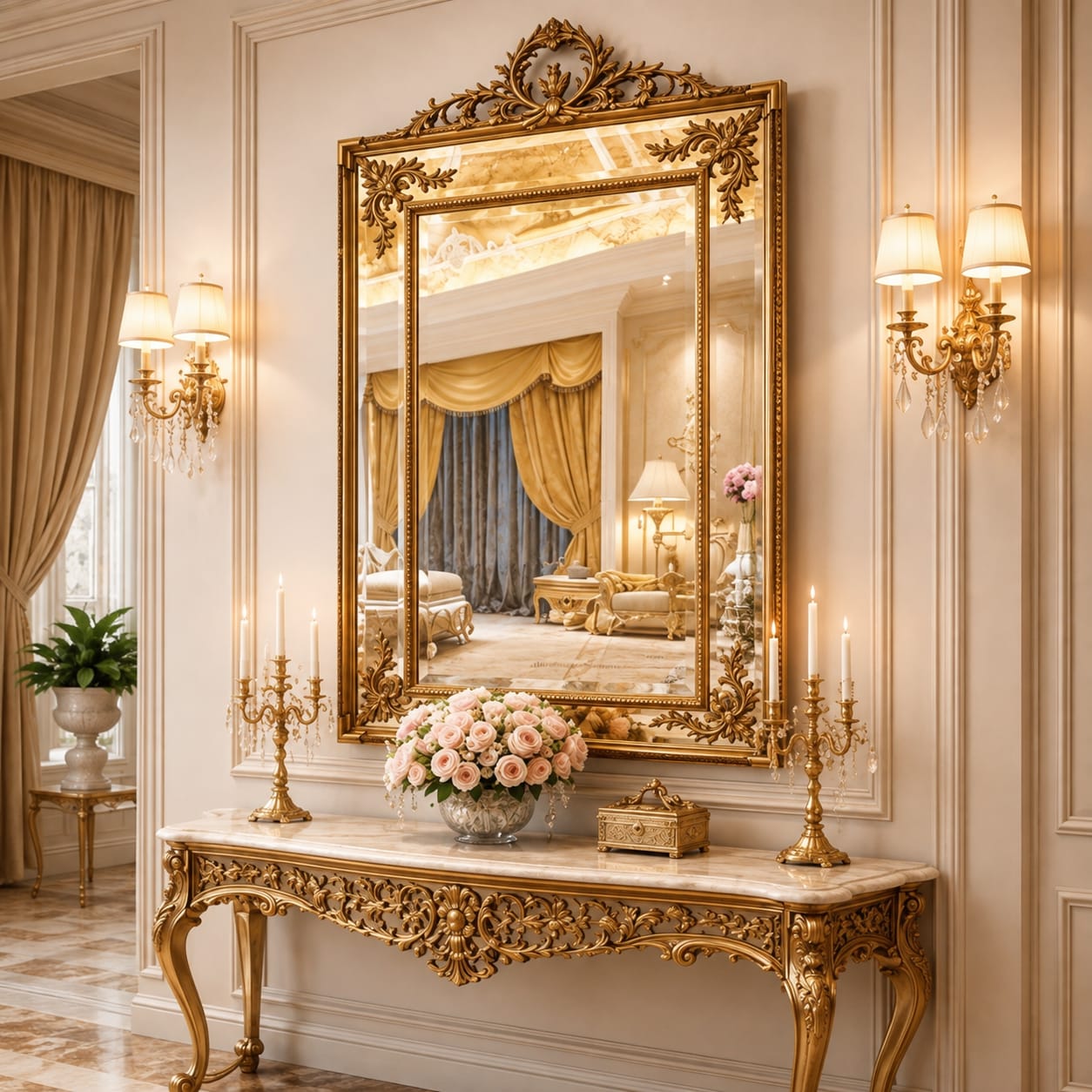 mirrors and dressers